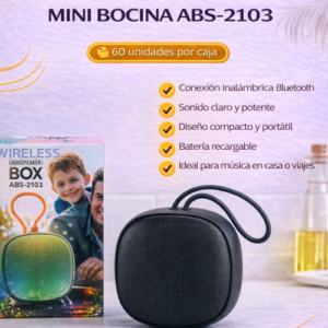 MINI BOCINA ABS-2103 (60 UND X CAJA)