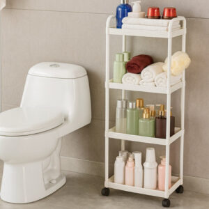 ESTANTE ORGANIZADOR DE BAÑO 4 NIVELES (28 UND X CAJA)