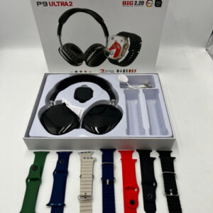 RELOJ P9 ULTRA SMARTWATCH NEGRO 7 CORREAS