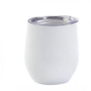 VASO BLANCO CON TAPA 350 ML PARA SUBLIMACION CALIDA AAA (48 UND X CAJA)