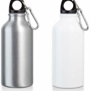 BOTELLA / TERMO DE ALUMINIO 500ML BLANCO DTF (48 UND X CAJA)
