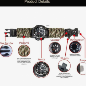 RELOJ DE SUPERVIVENCIA EN PARACORD TW7