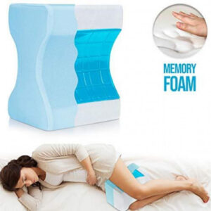 ALMOHADA ORTOPÉDICA REFRESCANTE PARA RODILLAS CON ESPUMA VISCOELÁSTICA CON INFUSIÓN DE CARBÓN Y GEL REFRESCANTE.