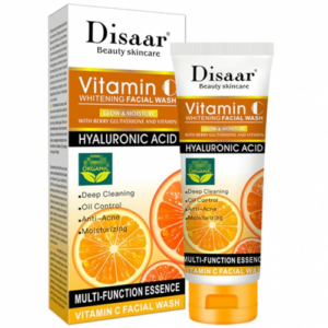 ESPUMA LIMPIADORA FACIAL CON VITAMINA C, ÁCIDO HIALURÓNICO, BAYAS Y GLUTATIÓN, HIDRATANTE, ANTIACNÉ, CONTROL DE GRASA
