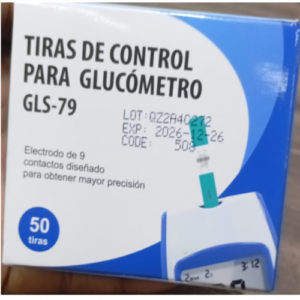 TIRAS DE CONTROL PARA GLUCOMETRO