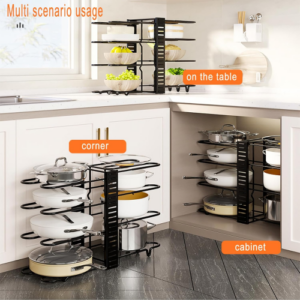 ESTANTE ORGANIZADOR PARA OLLAS Y TAPAS