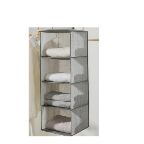 ORGANIZADOR COLGANTE 4 DIVISIONES CREMA (24 UND X CAJA)