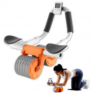 EQUIPO DE EJERCICIO DE RUEDA ABDOMINAL CON SOPORTE PARA CODO, RUEDA ABDOMINAL DE REBOTE AUTOMÁTICO, ENTRENAMIENTO
