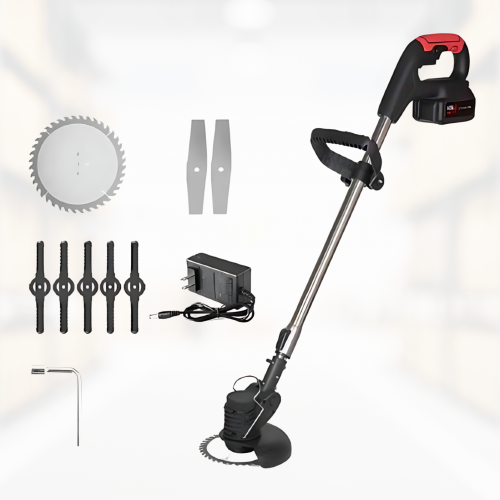Cortacésped eléctrico con 2 baterías de 48 V
