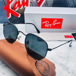 Gafas réplica tipo RAYBAN HEXAGONAL NEGRO con estuche