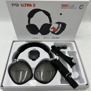 RELOJ P9 ULTRA SMARTWATCH NEGRO 2 CORREAS (40 UND X CAJA)