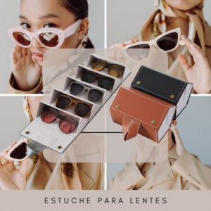 ESTUCHE PARA LENTES/ GAFAS GL-135 NEGRO (50 UND X CAJA)