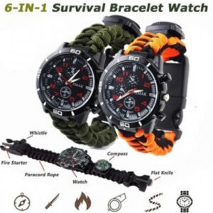 Pulsera táctica de supervivencia 6 en 1
